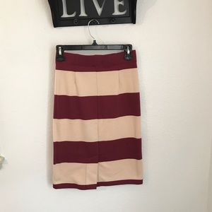 NWOT Downeast striped pencil skirt BOGO FREE